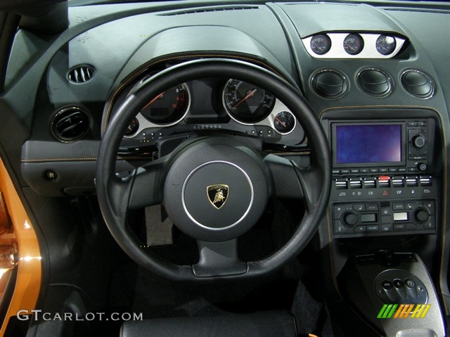 2006 Gallardo Spyder E-Gear - Pearl Orange / Black photo #7