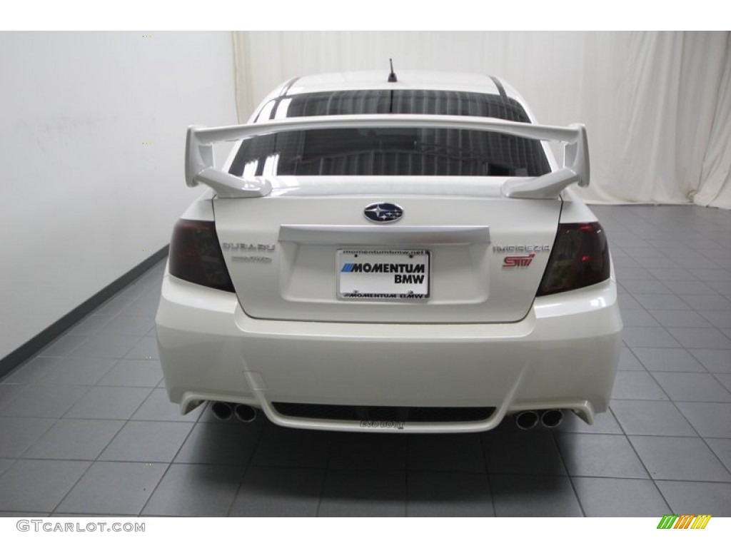 2011 Impreza WRX STi Limited - Satin White Pearl / STI Carbon Black Leather photo #12