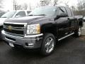 2013 Black Chevrolet Silverado 2500HD LT Extended Cab 4x4  photo #1