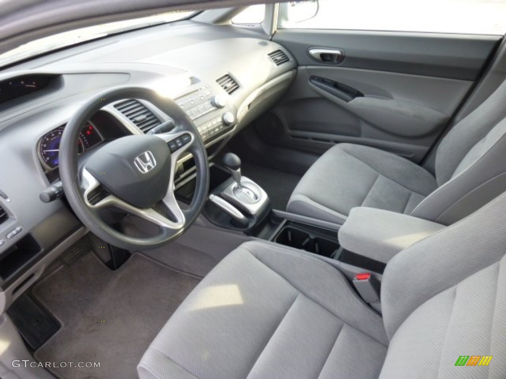 2010 Civic LX Sedan - Alabaster Silver Metallic / Gray photo #16