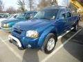 2003 Electric Blue Metallic Nissan Frontier SC V6 Crew Cab 4x4  photo #3