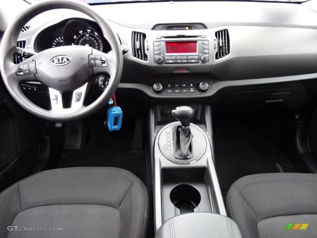 2011 Kia Sportage LX AWD Black Dashboard Photo #75891956