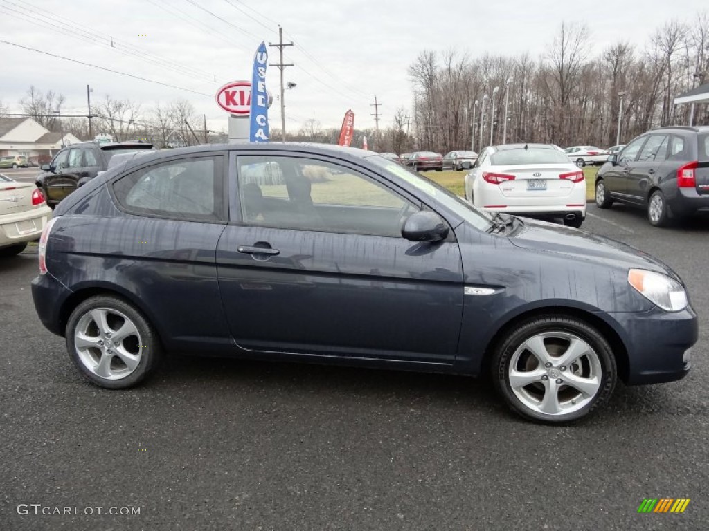 2009 Accent GS 3 Door - Charcoal Gray / Black photo #5