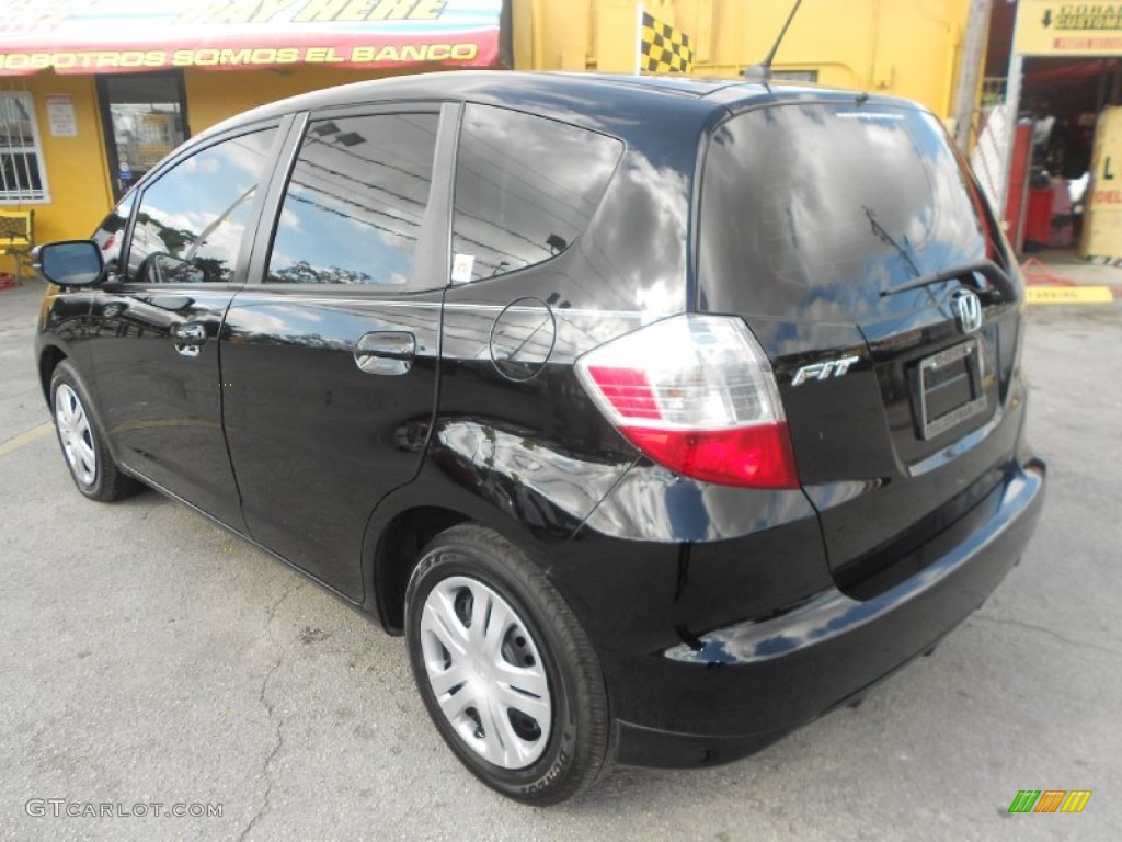 2010 Fit  - Crystal Black Pearl / Gray photo #5