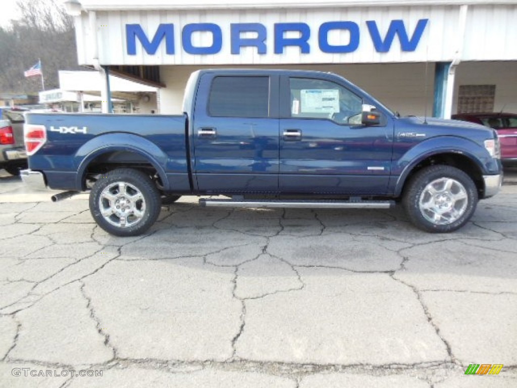 2013 F150 Limited SuperCrew 4x4 - Blue Jeans Metallic / Steel Gray photo #1