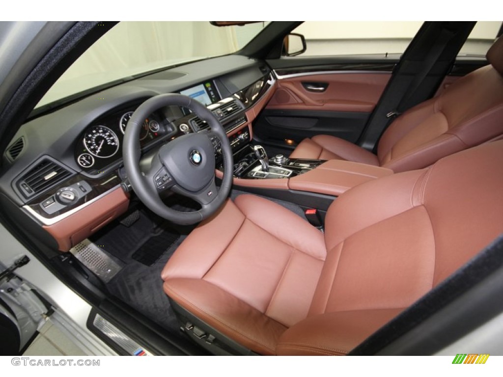 Cinnamon Brown Interior 2012 BMW 5 Series 528i Sedan Photo #75894890