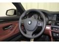 Cinnamon Brown 2012 BMW 5 Series 528i Sedan Steering Wheel