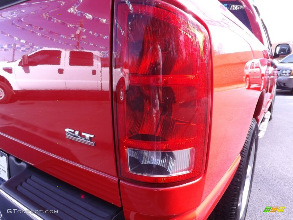 2006 Ram 1500 SLT Quad Cab - Flame Red / Medium Slate Gray photo #15