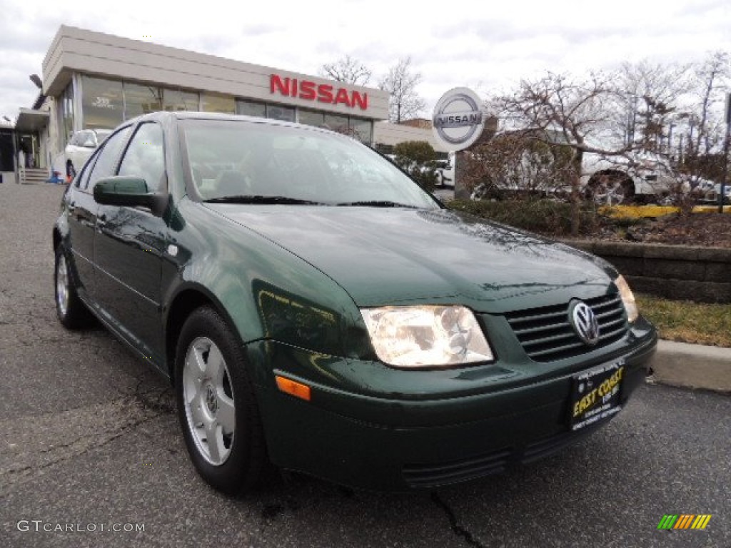 1999 Jetta GLS Sedan - Bright Green Pearl / Beige photo #1