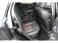2013 Nissan Juke Black/Red/Silver Trim Interior Rear Seat Photo