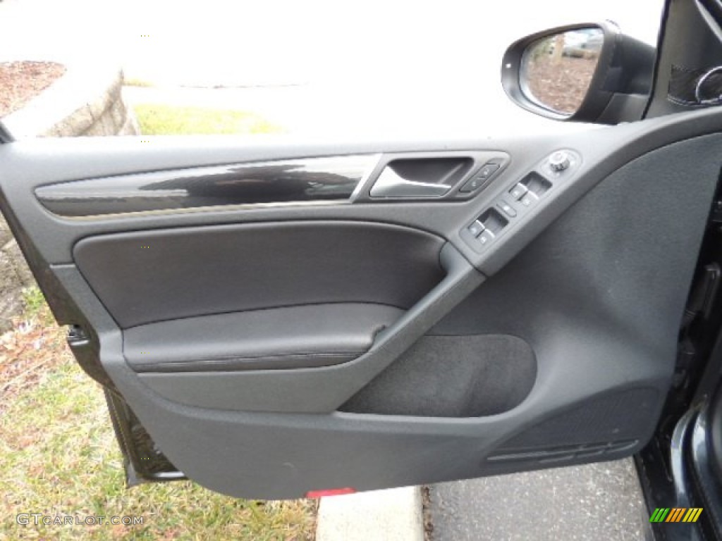 2011 Volkswagen GTI 4 Door Titan Black Door Panel Photo #75897380