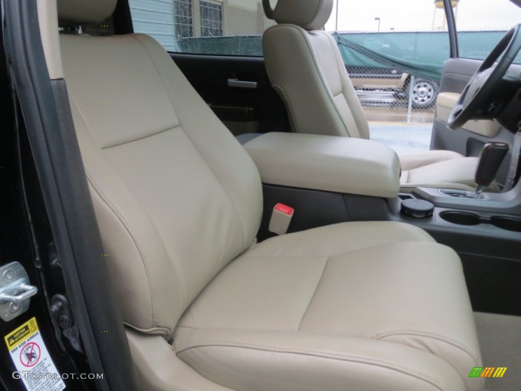 Sand Beige Interior 2010 Toyota Tundra Limited CrewMax Photo #75898725