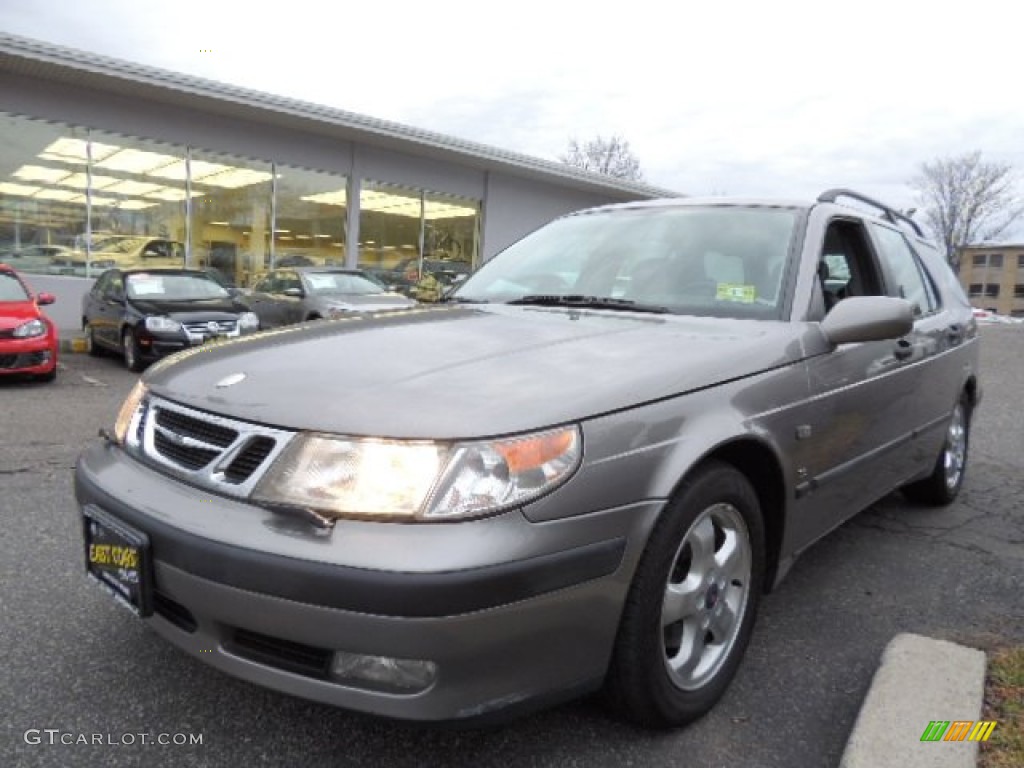 2001 9-5 SE Wagon - Steel Gray Metallic / Medium Gray photo #3