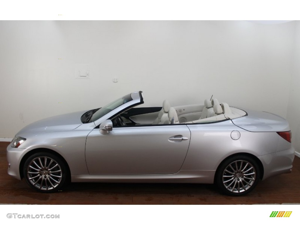 2010 IS 250C Convertible - Tungsten Silver Pearl / Alabaster photo #11