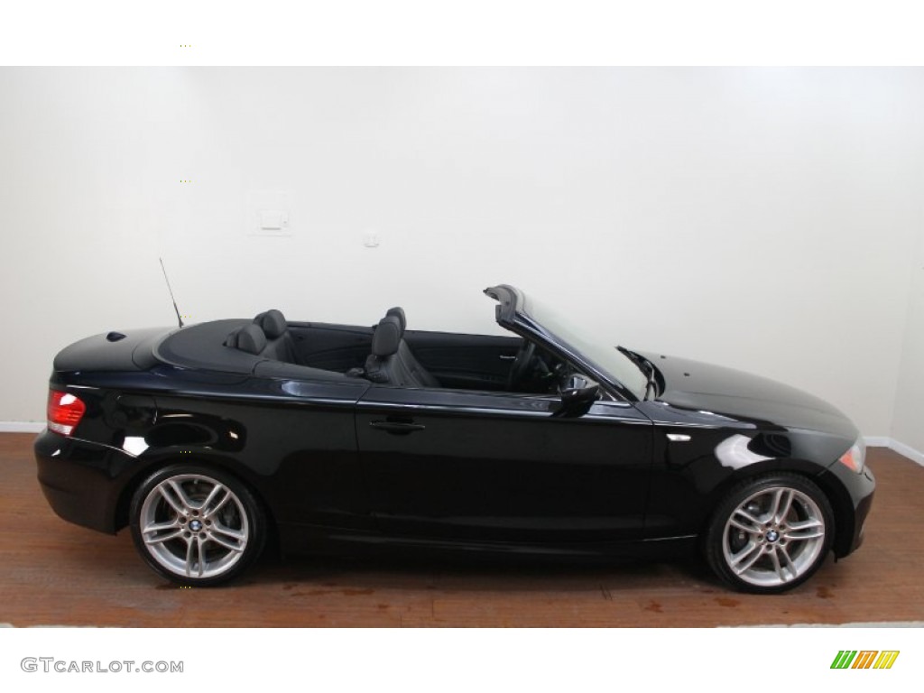 Jet Black 2009 BMW 1 Series 135i Convertible Exterior Photo #75899645