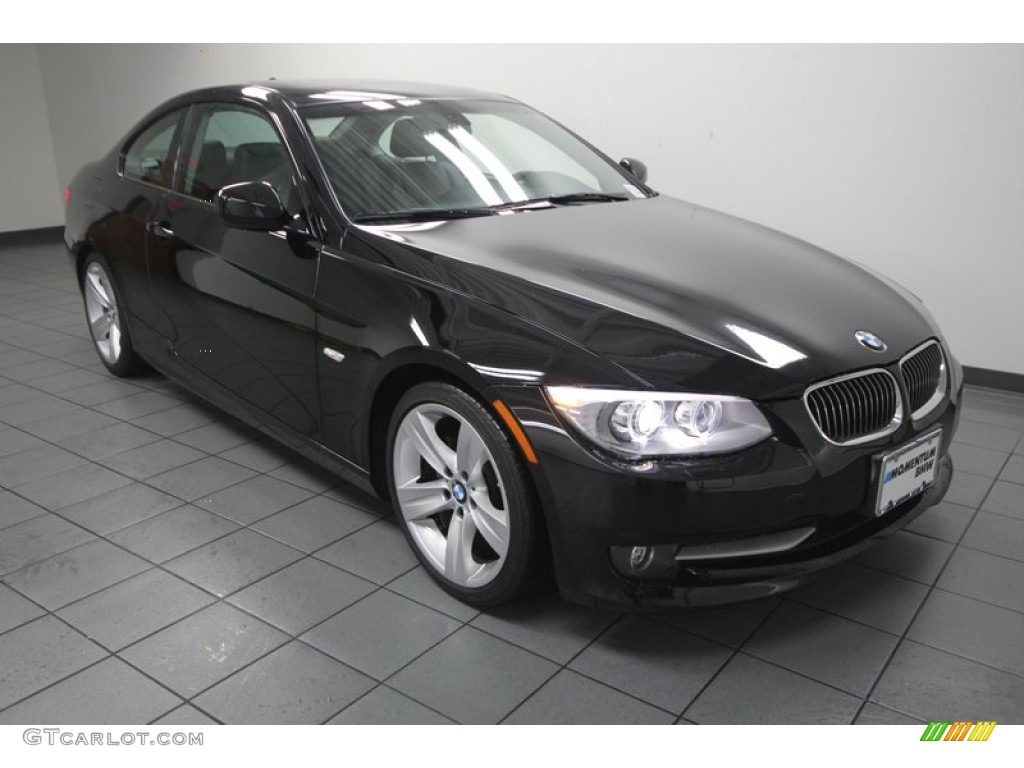 2011 3 Series 328i Coupe - Black Sapphire Metallic / Black photo #1