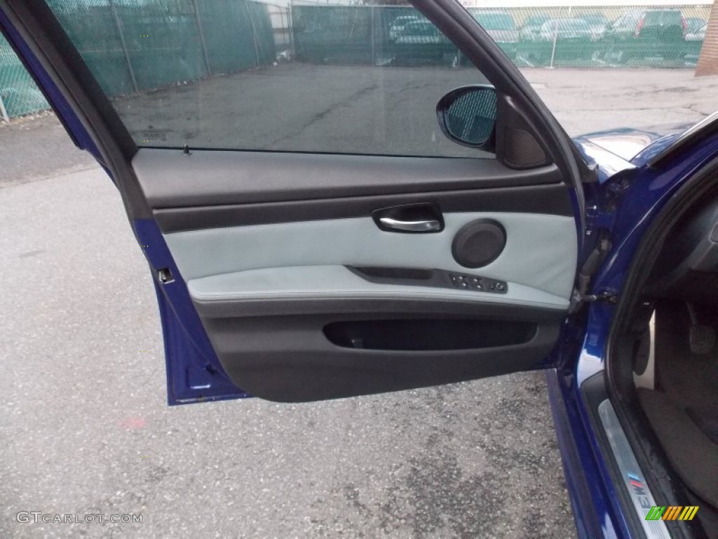 2008 M3 Sedan - Interlagos Blue Metallic / Silver Novillo Leather photo #9