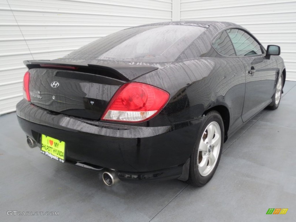 2006 Tiburon GS - Obsidian Black / Black photo #3