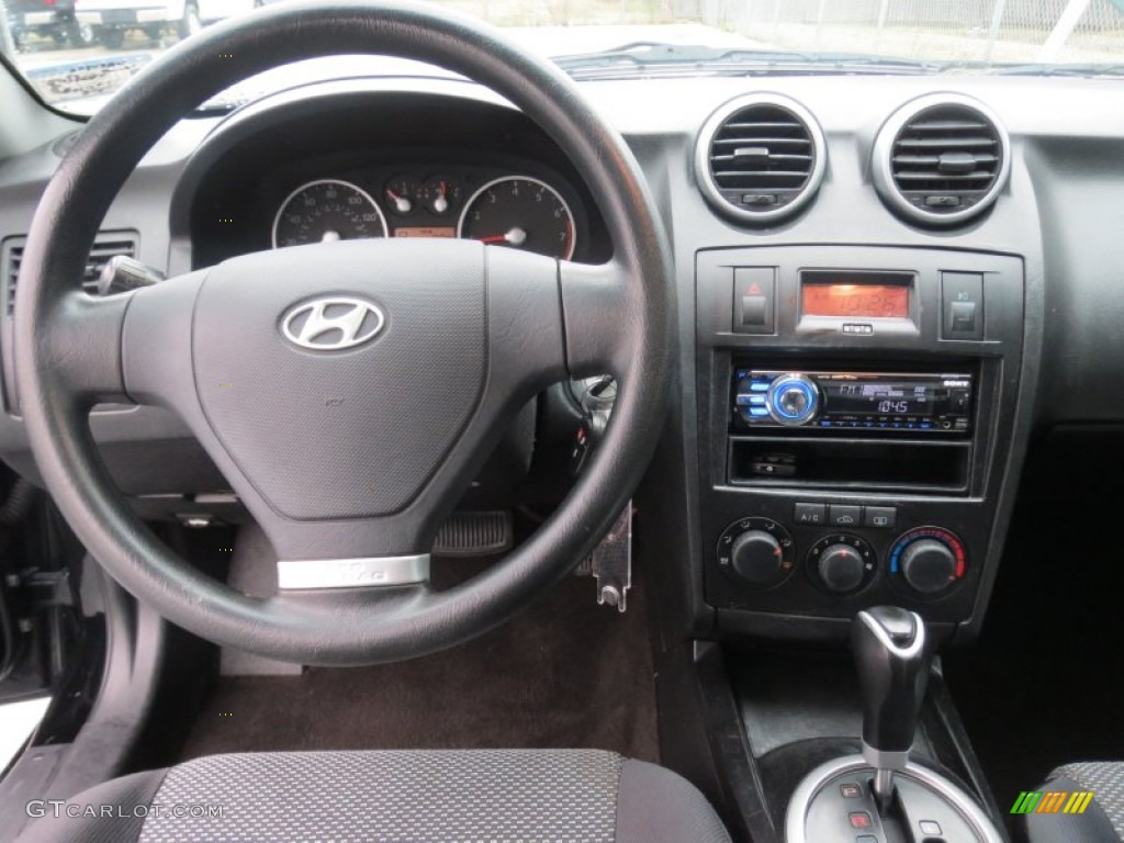 2006 Tiburon GS - Obsidian Black / Black photo #32