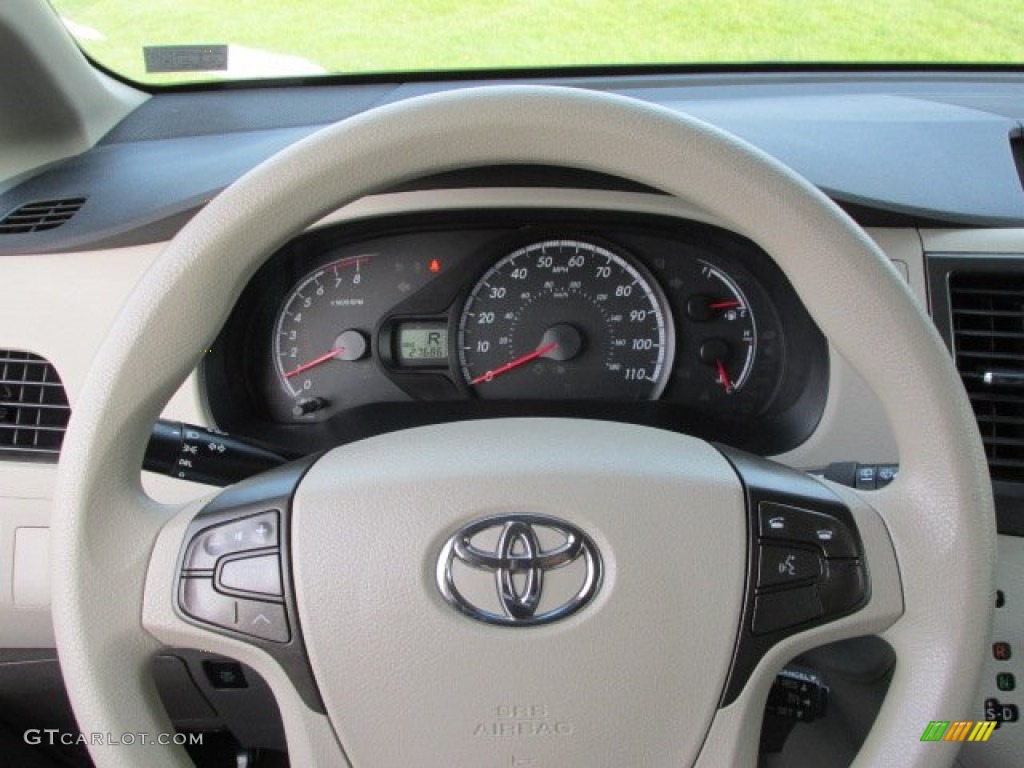 2011 Sienna LE - Salsa Red Pearl / Bisque photo #14