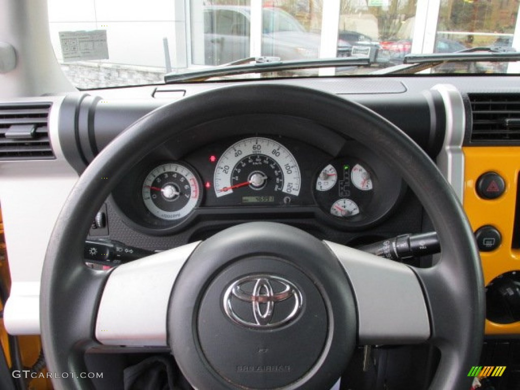 2008 Toyota FJ Cruiser 4WD Dark Charcoal Steering Wheel Photo #75902045