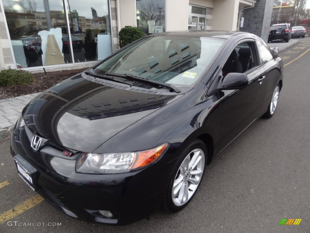 2006 Civic Si Coupe - Nighthawk Black Pearl / Black photo #1