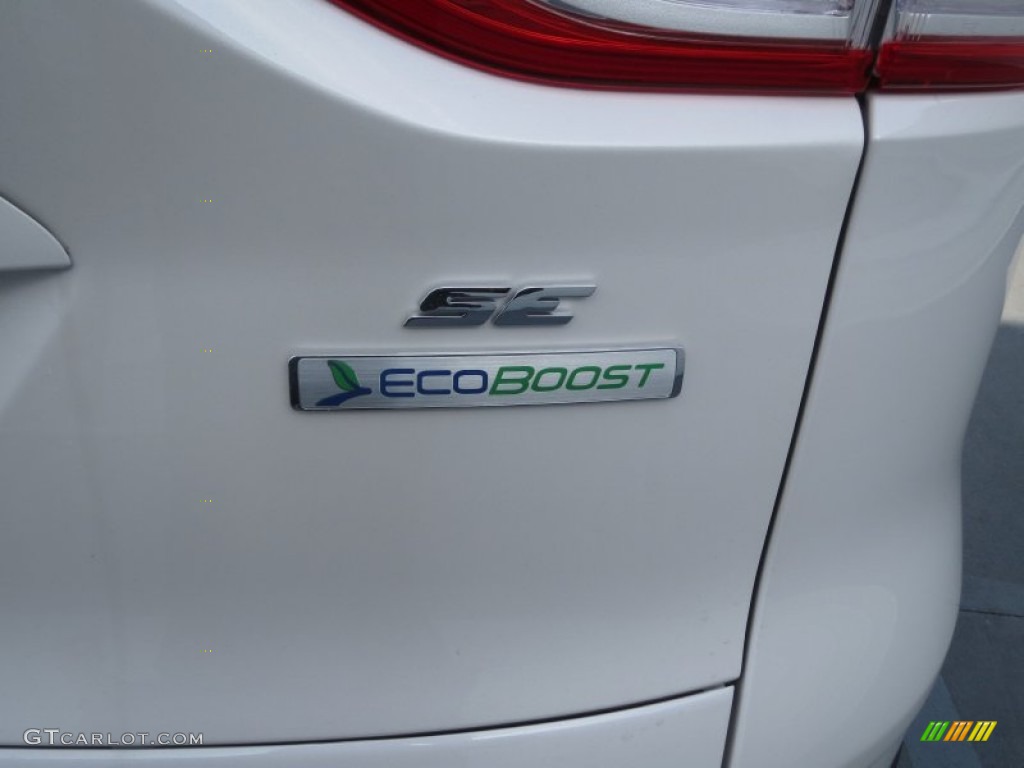 2013 Escape SE 1.6L EcoBoost - White Platinum Metallic Tri-Coat / Charcoal Black photo #11