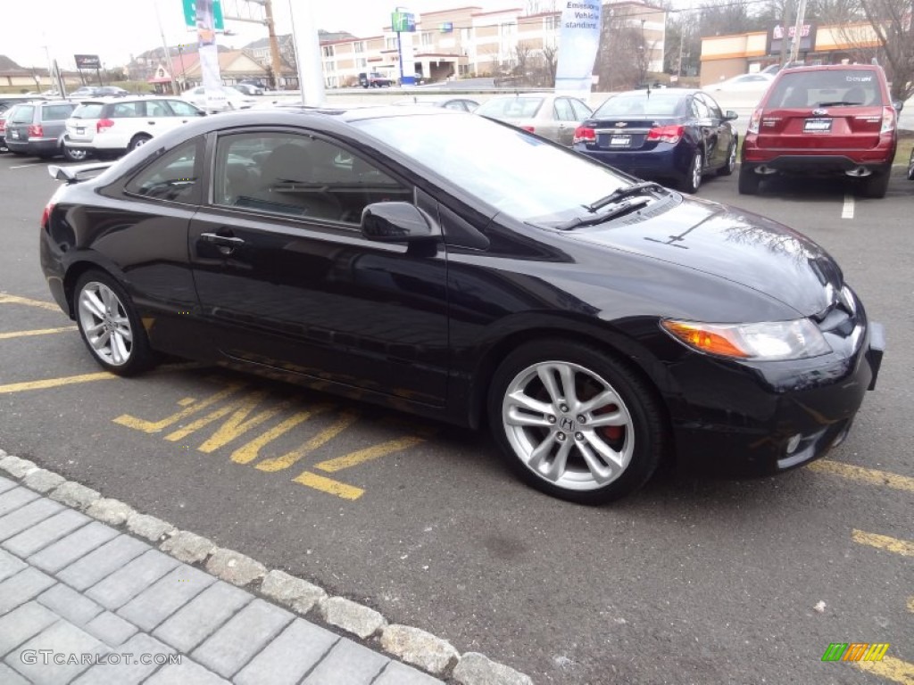 2006 Civic Si Coupe - Nighthawk Black Pearl / Black photo #10