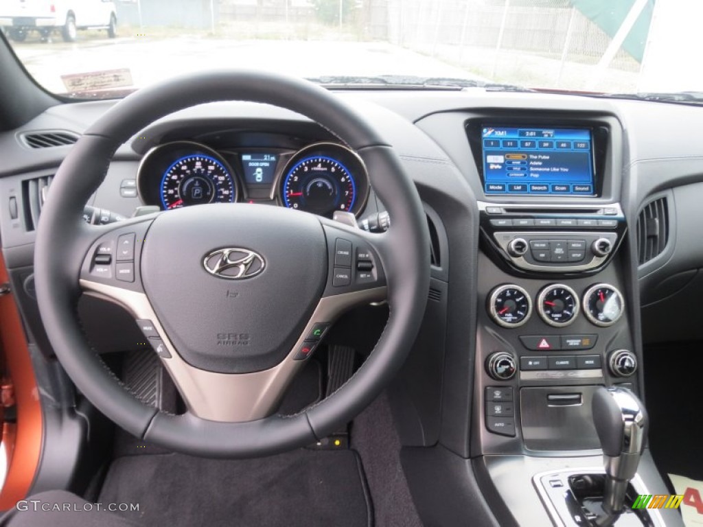 2013 Hyundai Genesis Coupe 2.0T Premium Gray Leather/Gray Cloth Dashboard Photo #75903591