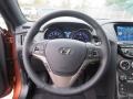 Gray Leather/Gray Cloth Steering Wheel Photo for 2013 Hyundai Genesis Coupe #75903740