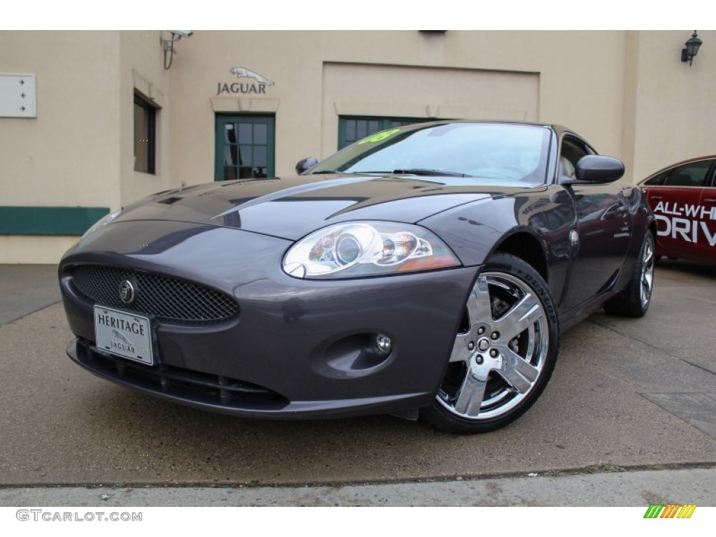 2008 XK XK8 Coupe - Pearl Grey Metallic / Ivory/Slate photo #1