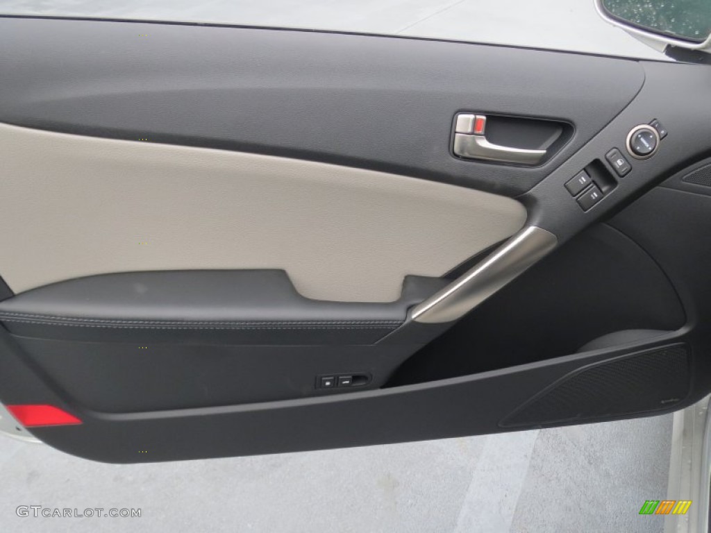 2013 Genesis Coupe 2.0T Premium - Platinum Metallic / Gray Leather/Gray Cloth photo #18