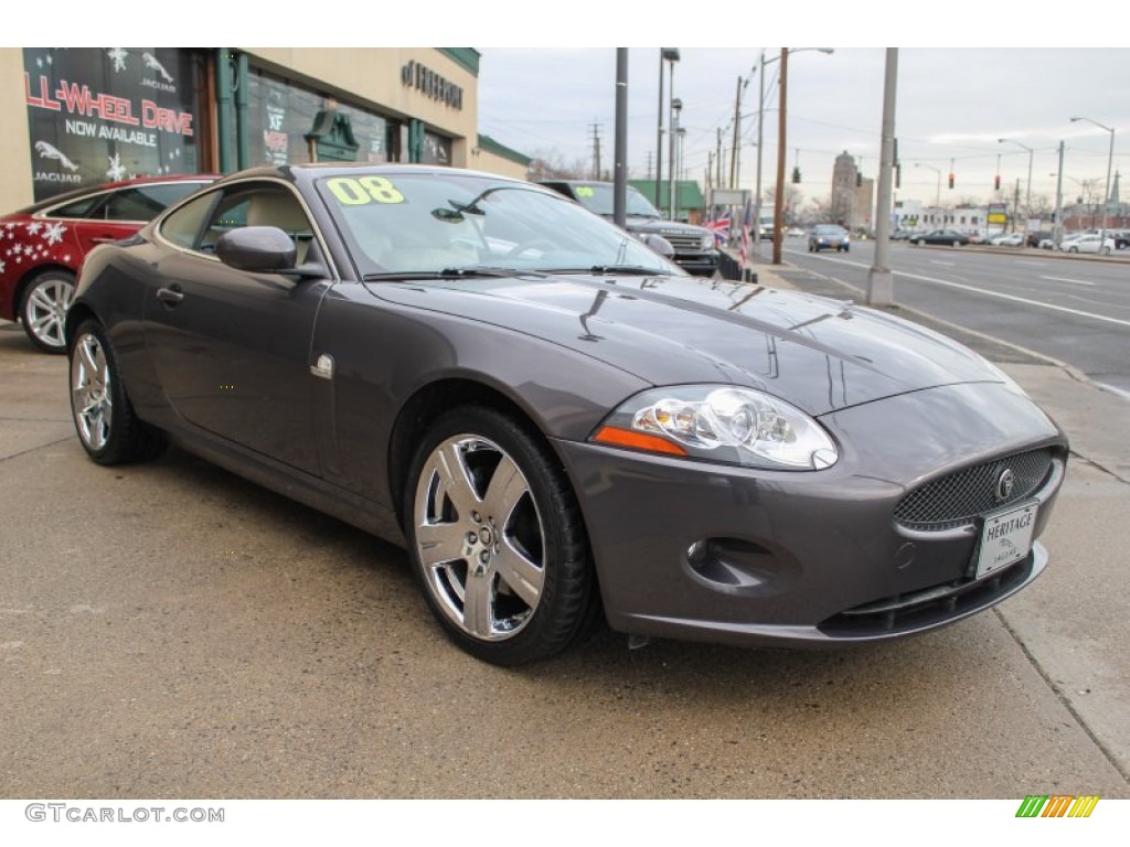 Pearl Grey Metallic 2008 Jaguar XK XK8 Coupe Exterior Photo #75904112