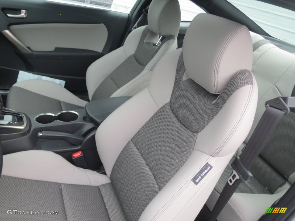 2013 Genesis Coupe 2.0T Premium - Platinum Metallic / Gray Leather/Gray Cloth photo #22