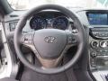 Gray Leather/Gray Cloth Steering Wheel Photo for 2013 Hyundai Genesis Coupe #75904295