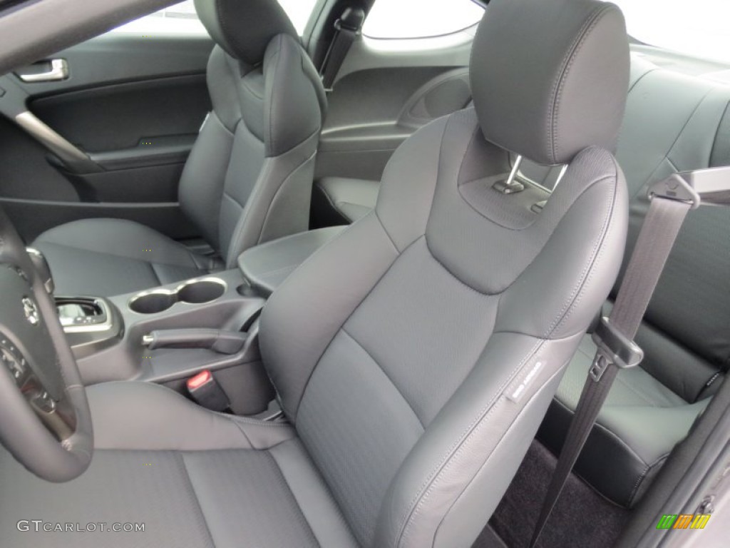 2013 Genesis Coupe 3.8 Grand Touring - Gran Premio Gray / Black Leather photo #22