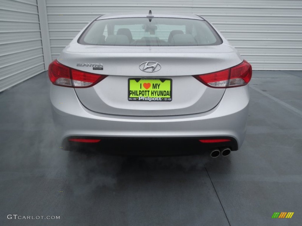 2013 Elantra Coupe GS - Shimmering Air Silver / Gray photo #4
