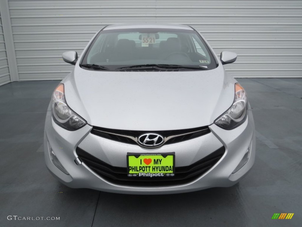 2013 Elantra Coupe GS - Shimmering Air Silver / Gray photo #7