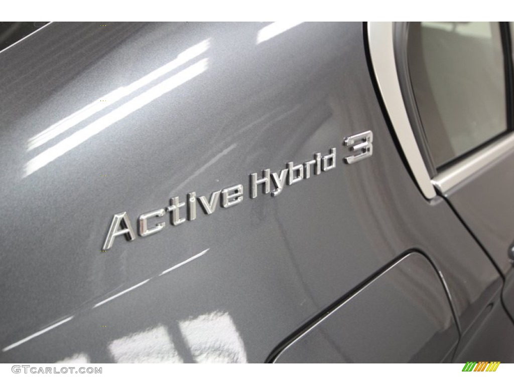 2013 3 Series ActiveHybrid 3 Sedan - Mineral Grey Metallic / Black photo #11