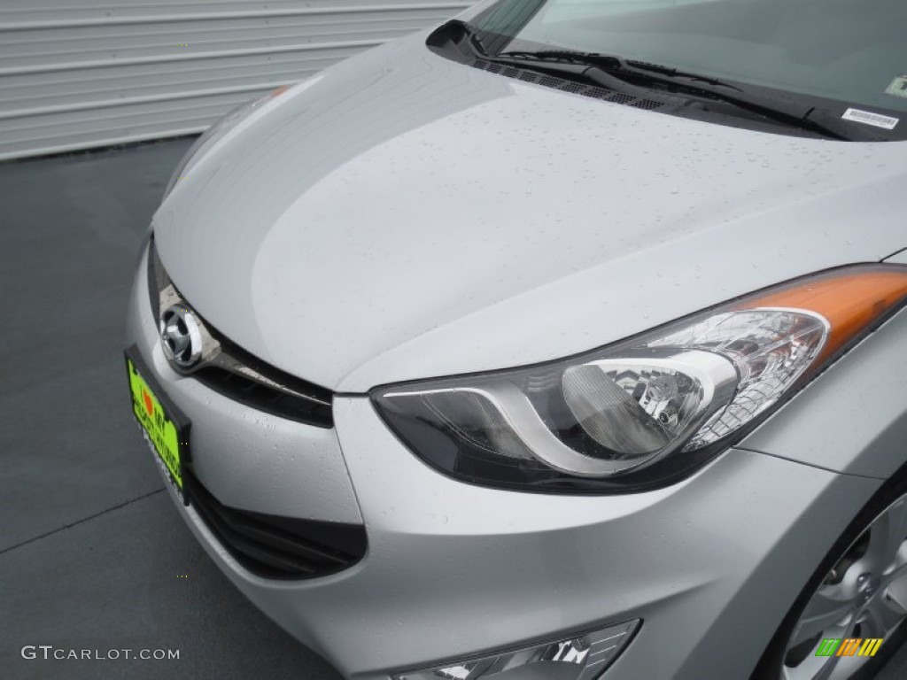 2013 Elantra Coupe GS - Shimmering Air Silver / Gray photo #9