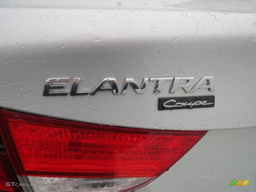 2013 Elantra Coupe GS - Shimmering Air Silver / Gray photo #13