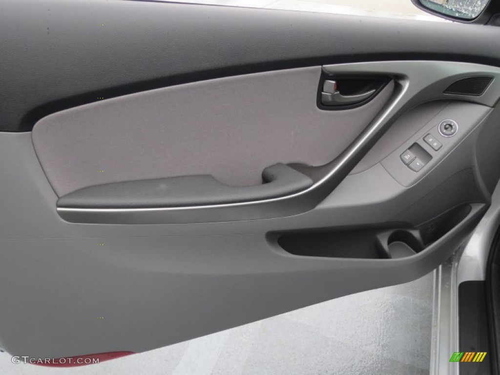 2013 Elantra Coupe GS - Shimmering Air Silver / Gray photo #17