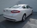 2013 White Platinum Metallic Tri-coat Ford Fusion SE 1.6 EcoBoost  photo #3