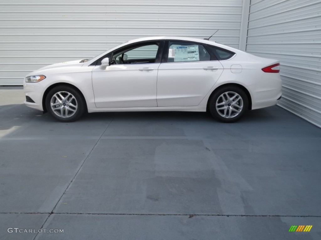 2013 Fusion SE 1.6 EcoBoost - White Platinum Metallic Tri-coat / Charcoal Black photo #5