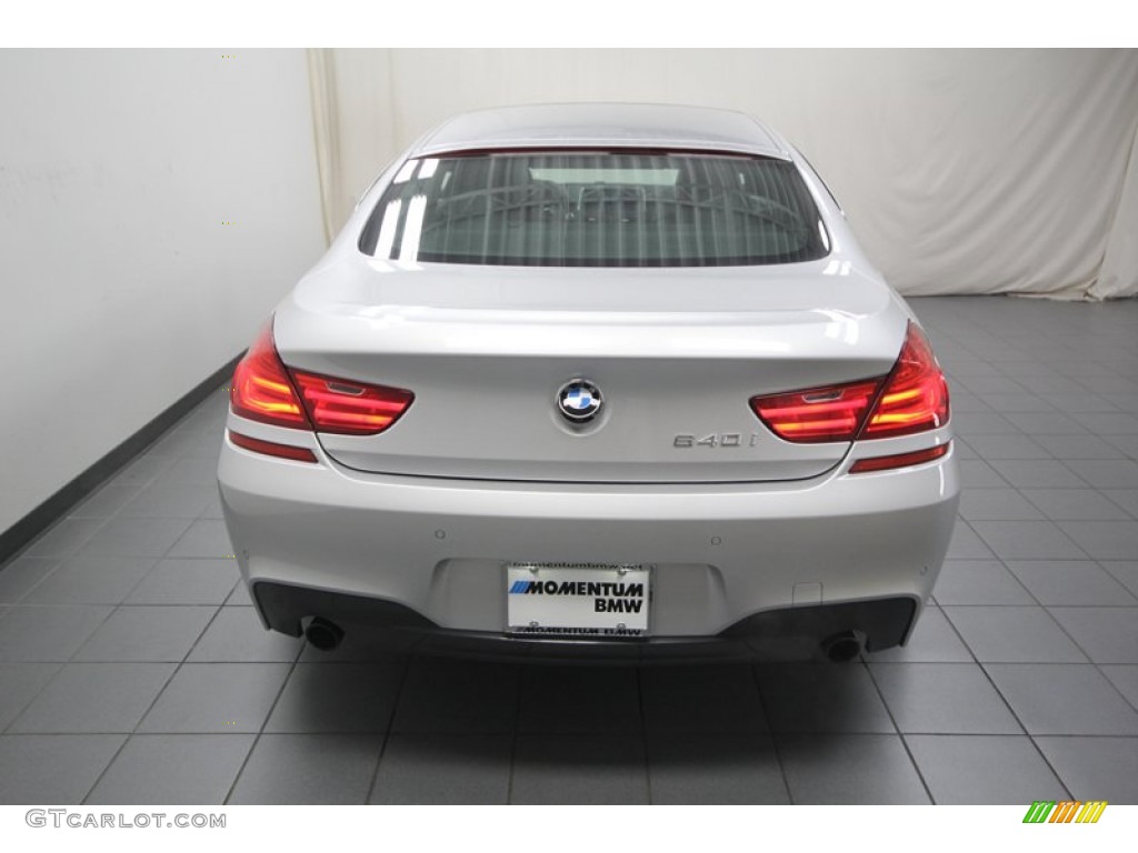 2013 6 Series 640i Gran Coupe - Titanium Silver Metallic / Black photo #9