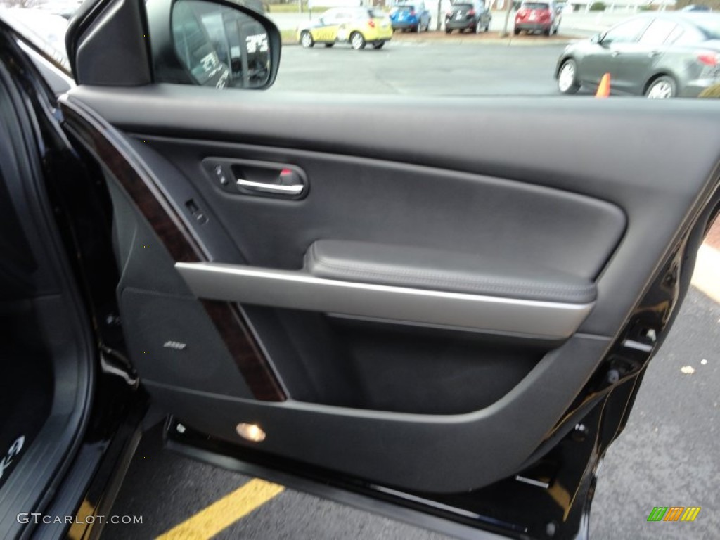 2011 Mazda CX-9 Grand Touring AWD Black Door Panel Photo #75905608
