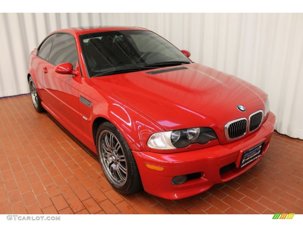 2003 M3 Coupe - Imola Red / Black photo #1