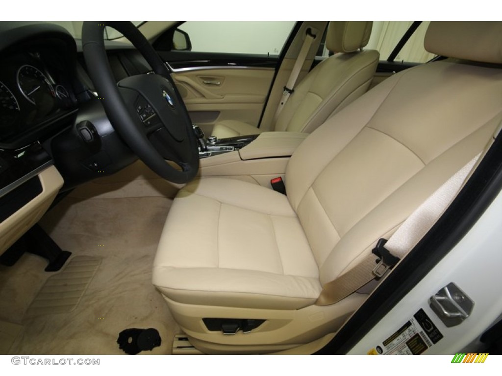 Venetian Beige Interior 2013 BMW 5 Series 528i Sedan Photo #75905823