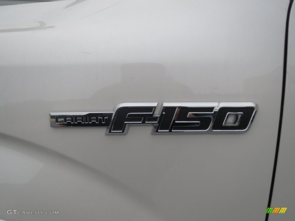 2013 F150 Lariat SuperCrew - White Platinum Metallic Tri-Coat / Black photo #12