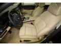 2013 BMW 7 Series Veneto Beige Interior Front Seat Photo